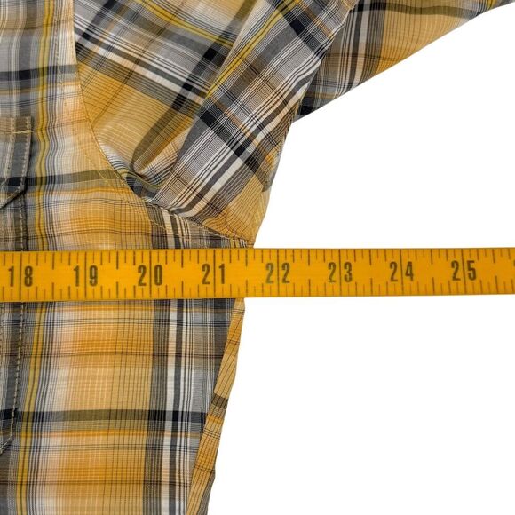 Kuhl Men's Response Short Sleeve Plaid Shirt Yellow Small - Picture 9 of 10